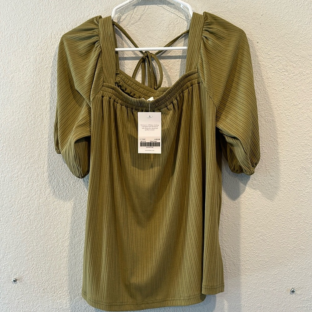 Bohme olive blouse